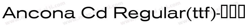 Ancona Cd Regular(ttf)字体转换